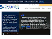 Tablet Screenshot of lawyerscommittee.org